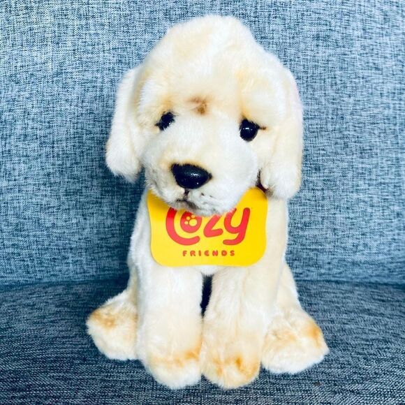 Plush Goldendoodle Yellow Lab Dog Stuffed Toy - Picture 1 of 3
